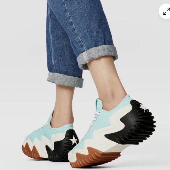 Converse Kids Sneakers in Mint, Black, and Brown - Picture 11 of 15